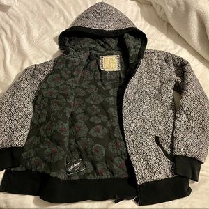 Billabong reversible zip-up hooded sweatshirt!